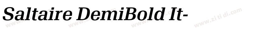 Saltaire DemiBold It字体转换